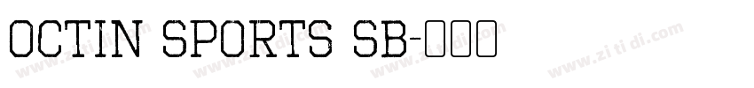 Octin Sports Sb字体转换